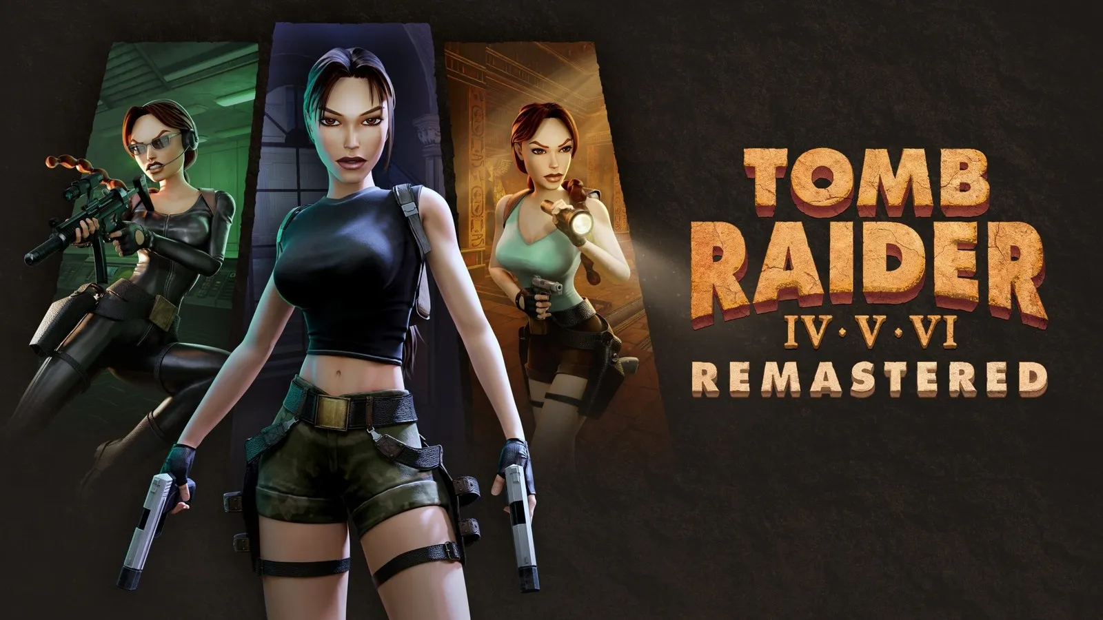 Imagem de divulgação da coletânea Tomb Raider IV a VI Remastered.