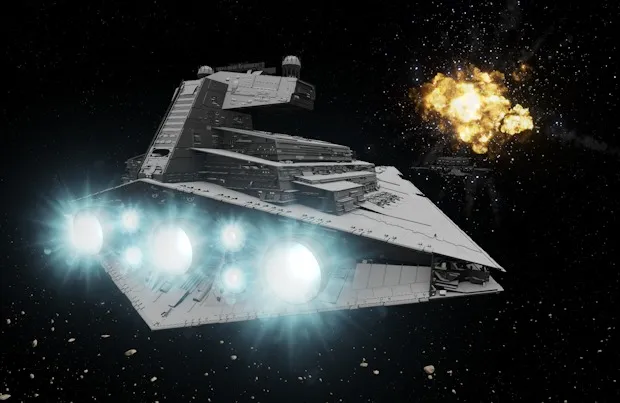 Naves de grande porte em uma cena divulgada pela equipe Fate of the Galaxy.