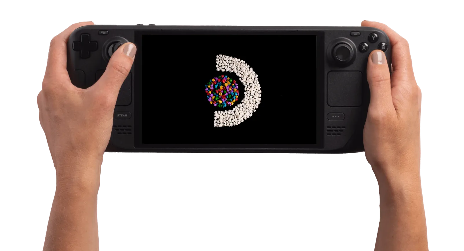 Steam Deck OLED, 512 GB em imagem oficial do fabricante